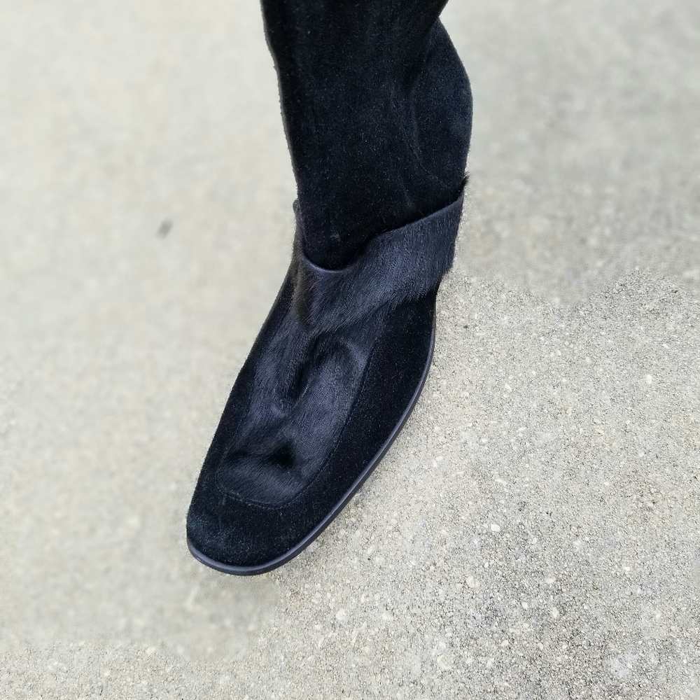 Patrizia Pancaldi Suede & Calf Hair Ladies Boot